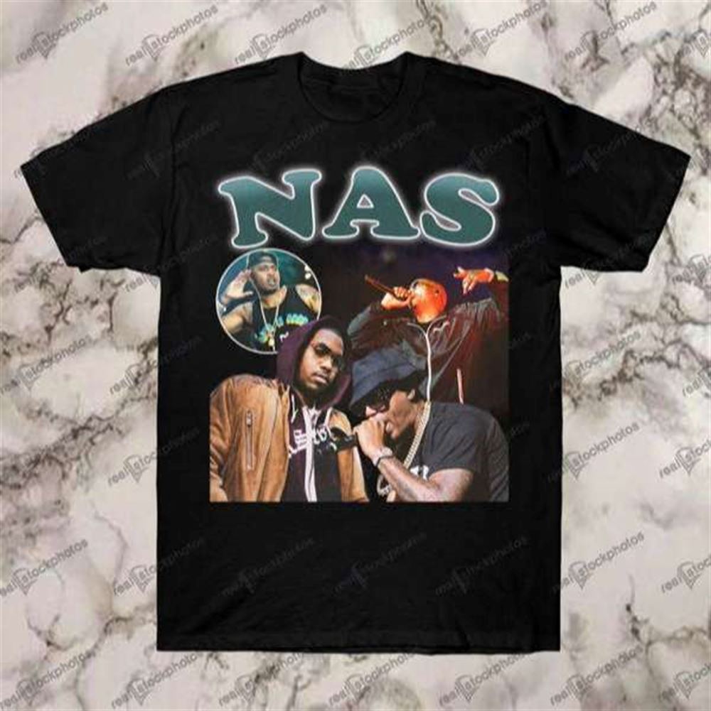 Nas Hip Hop T Shirt Merch Rapper Size Up To 5xl