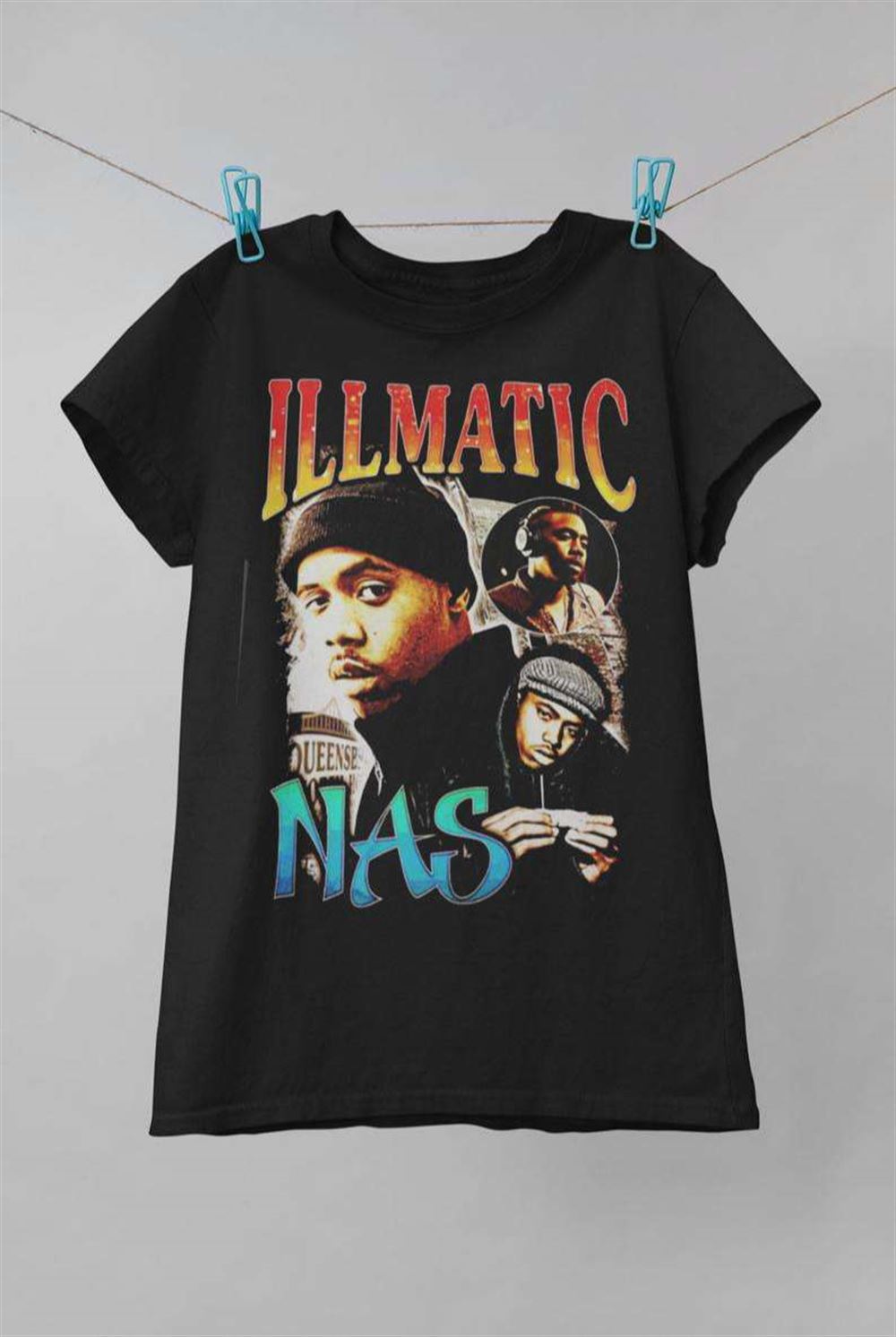 Nas Illmatic Vintage Retro Style Rap Music Hip Hop T Shirt Size Up To 5xl