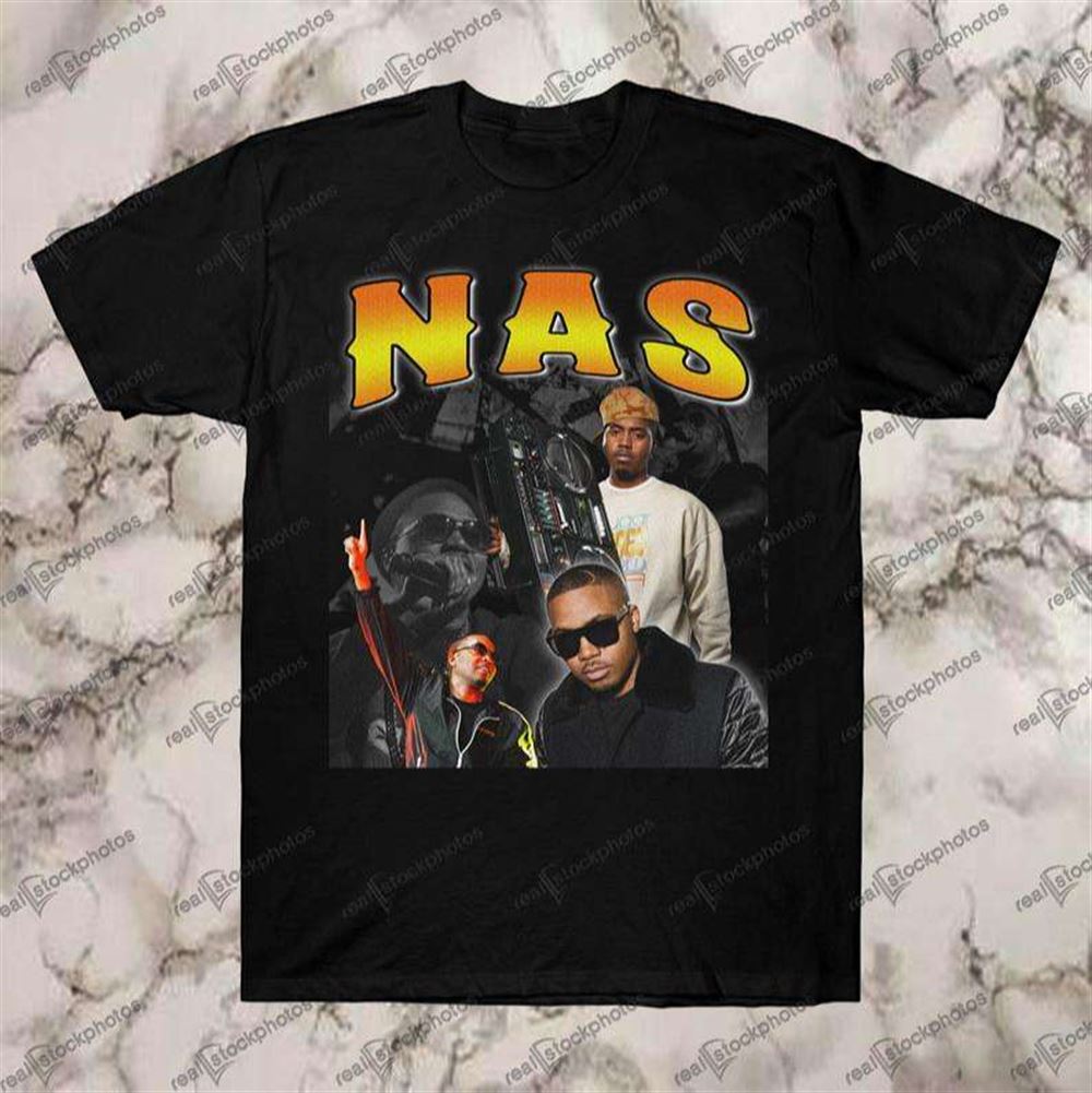 Nas Vintage Retro Style Rap Hip Hop T Shirt Size Up To 5xl