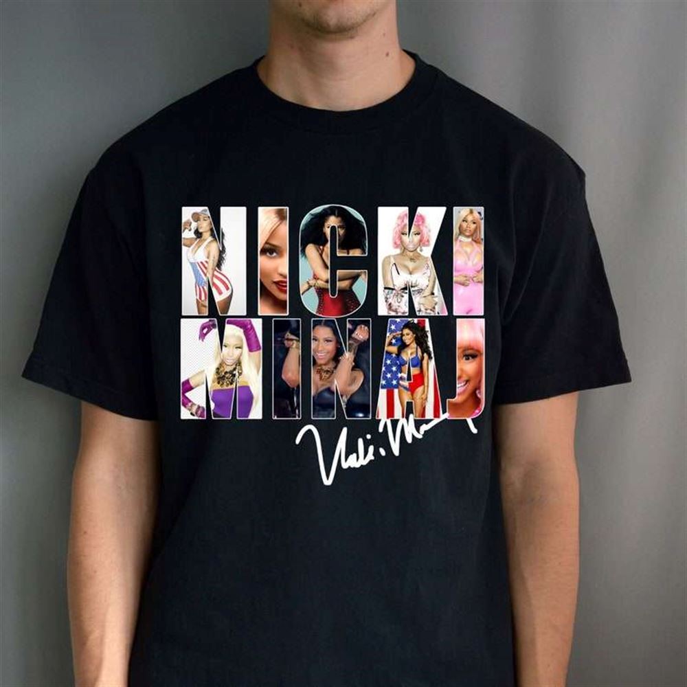 Nicki Minaj As Seen Through Name Signature T Shirt Size Up To 5xl