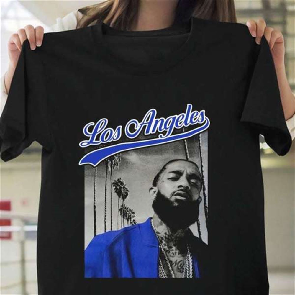 Nipsey Hussle Blue Los Angeles T Shirt Merch Rapper Size Up To 5xl