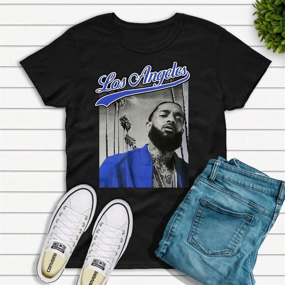 Nipsey Hussle Blue Los Angeles T Shirt Size Up To 5xl