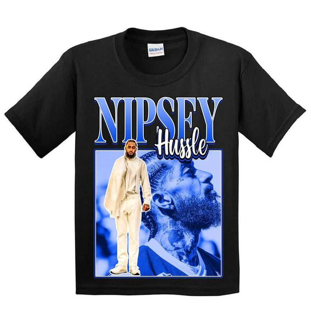 Nipsey Hussle Rapper Vintage Black T Shirt Size Up To 5xl