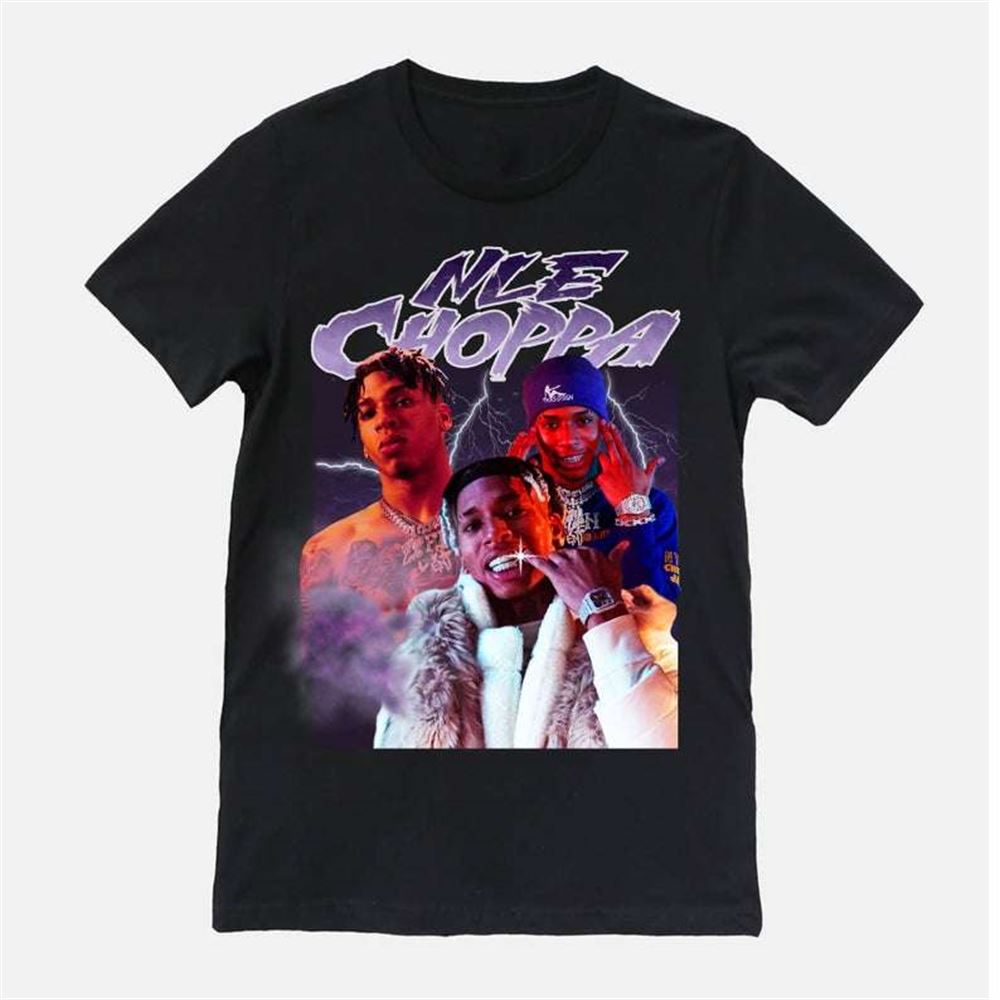 Nle Choppa Vintage Retro Style Rap Music Hip Hop T Shirt Size Up To 5xl