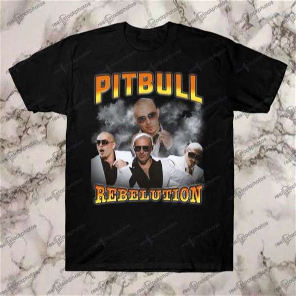 Pitbull Rebelution Hip Hop T Shirt Merch Rapper Size Up To 5xl