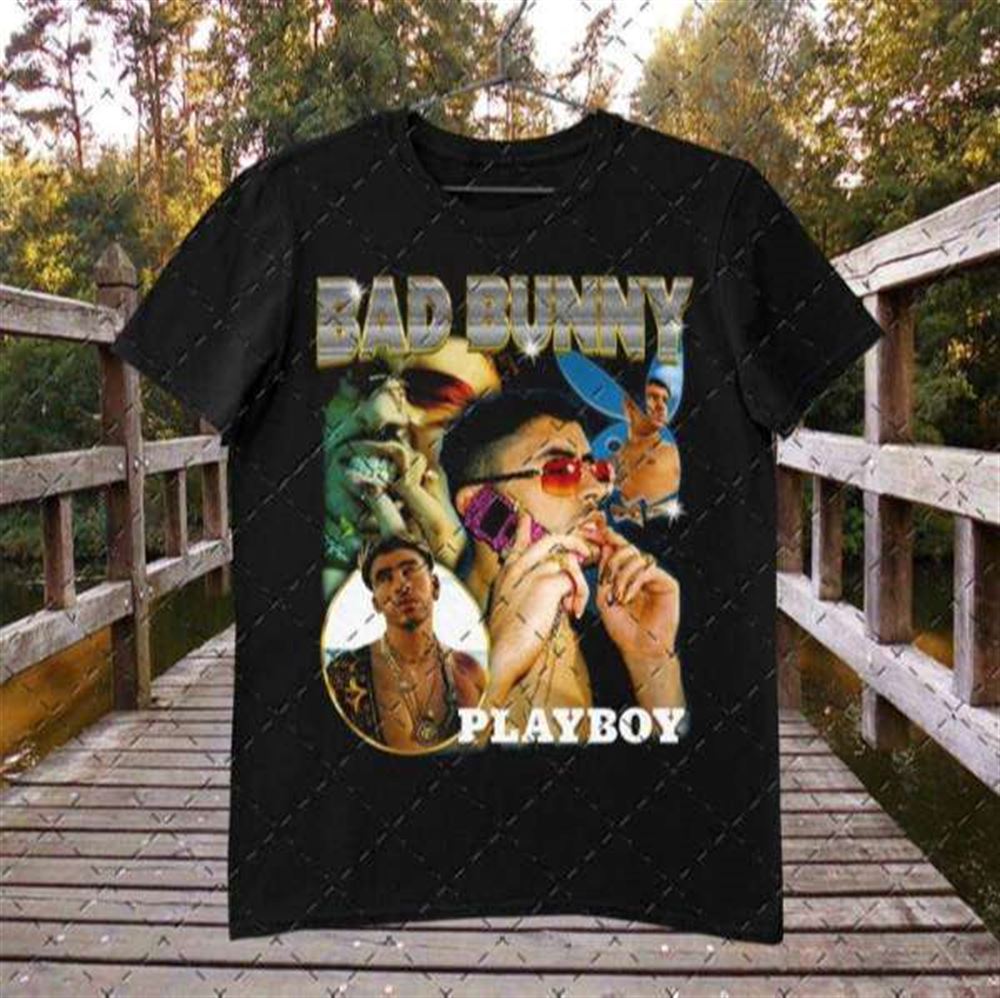 Playboy Bad Bunny T Shirt Merch Rapper Size Up To 5xl