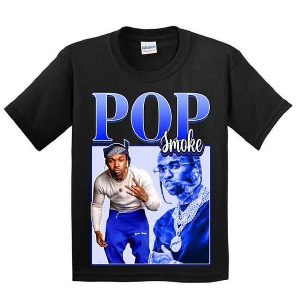 Pop Smoke Rapper Vintage Unisex Graphic T Shirt Size Up To 5xl