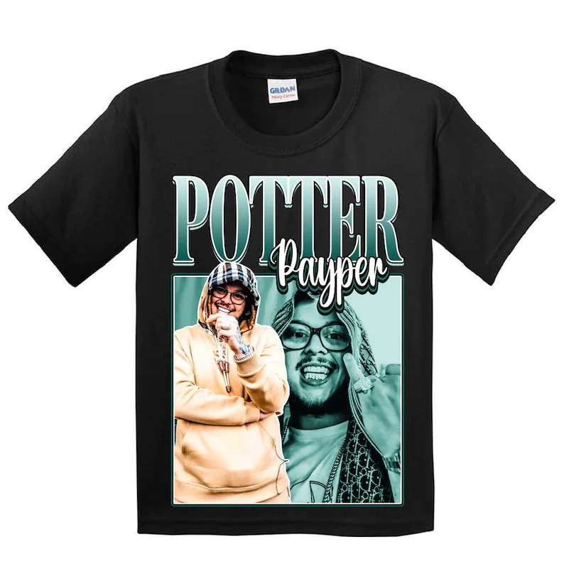 Potter Payper Rapper Vintage Black T Shirt Size Up To 5xl