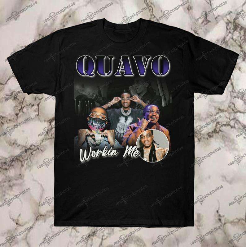 Quavo Workin Me Vintage Retro Style Rap Hip Hop T Shirt Size Up To 5xl