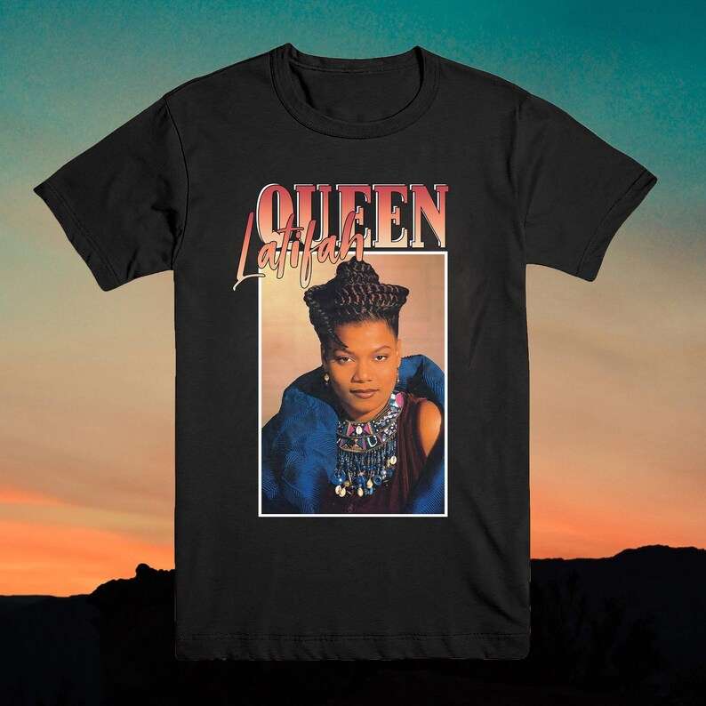 Queen Latifah Rapper T Shirt Merch Music Size Up To 5xl