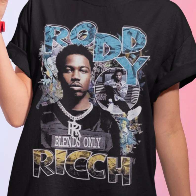 Roddy Ricch T Shirt Music Rap Size Up To 5xl