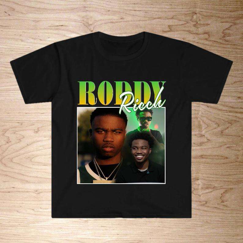 Roddy Ricch Vintage Retro Style Classic T Shirt Size Up To 5xl