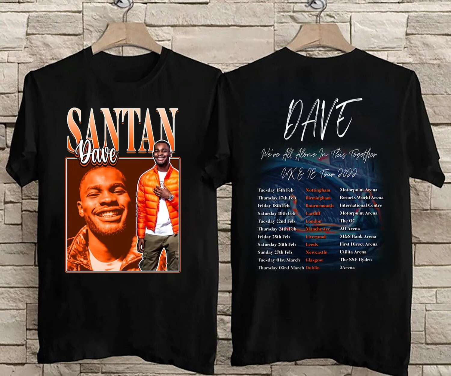 Santan Dave Tour 2022 T Shirt Rapper Size Up To 5xl