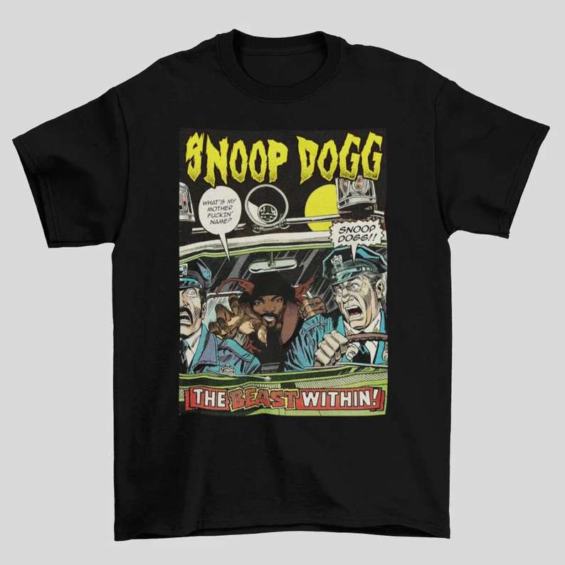 Snoop Dogg Rapper Inspired Comic Book T-shirt Size Up To 5xl