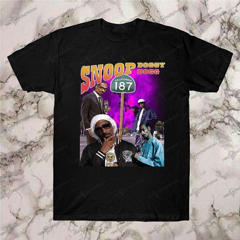 Snoop Dogg Vintage Retro Style Rap 90s T Shirt Size Up To 5xl