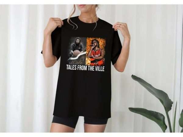 Tales From The Ville J Cole T Shirt Rapper Size Up To 5xl