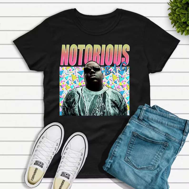 The Notorious Big Biggie Smalls 90s T Shirt Size Up To 5xl