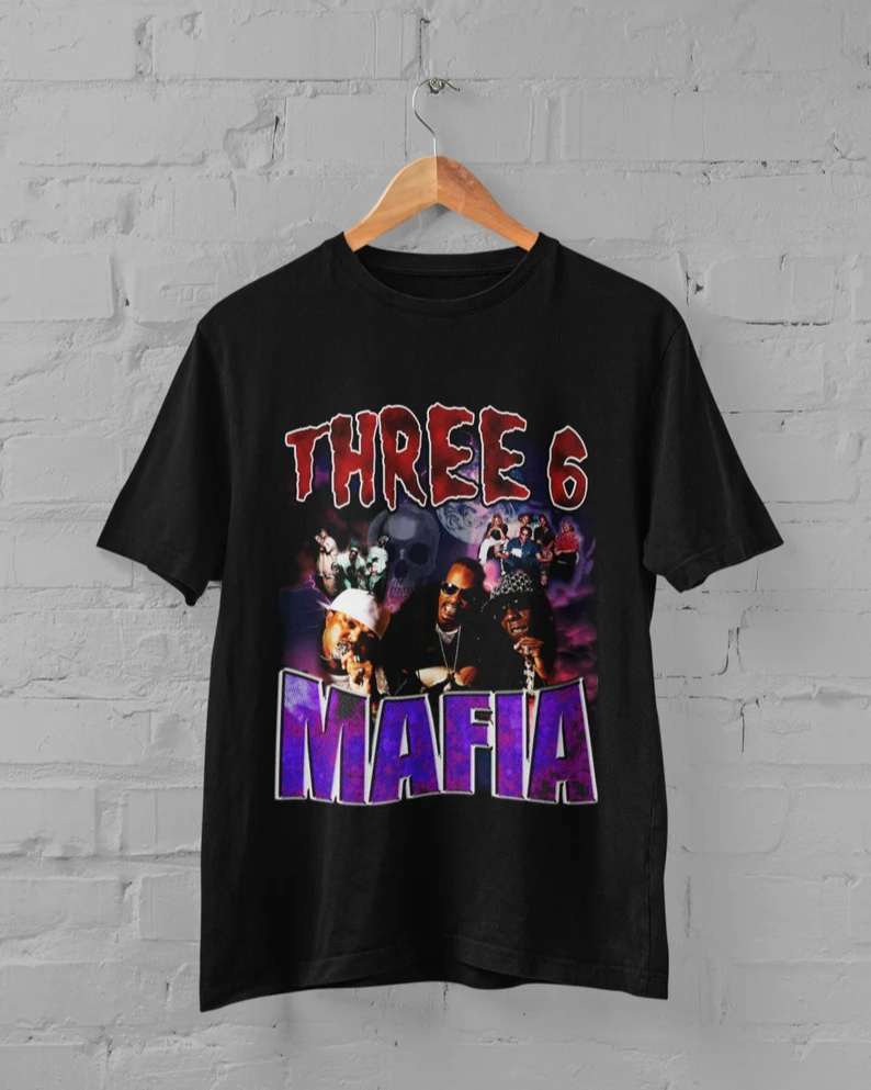 Three 6 Mafia T Shirt Rap Music Size Up To 5xl