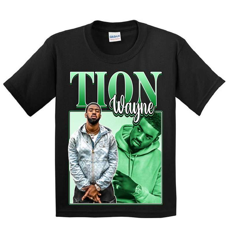 Tion Wayne Rapper Vintage Black T Shirt Size Up To 5xl