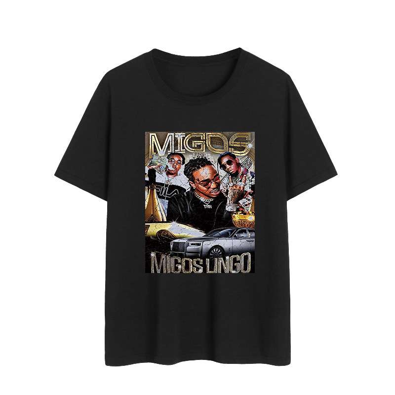 Travis Scott Migos Classic Unisex T-shirt Rapper Size Up To 5xl