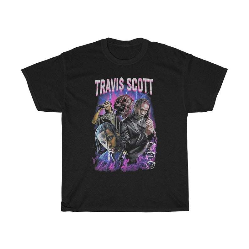 Travis Scott Rap Retro 90s T Shirt Size Up To 5xl