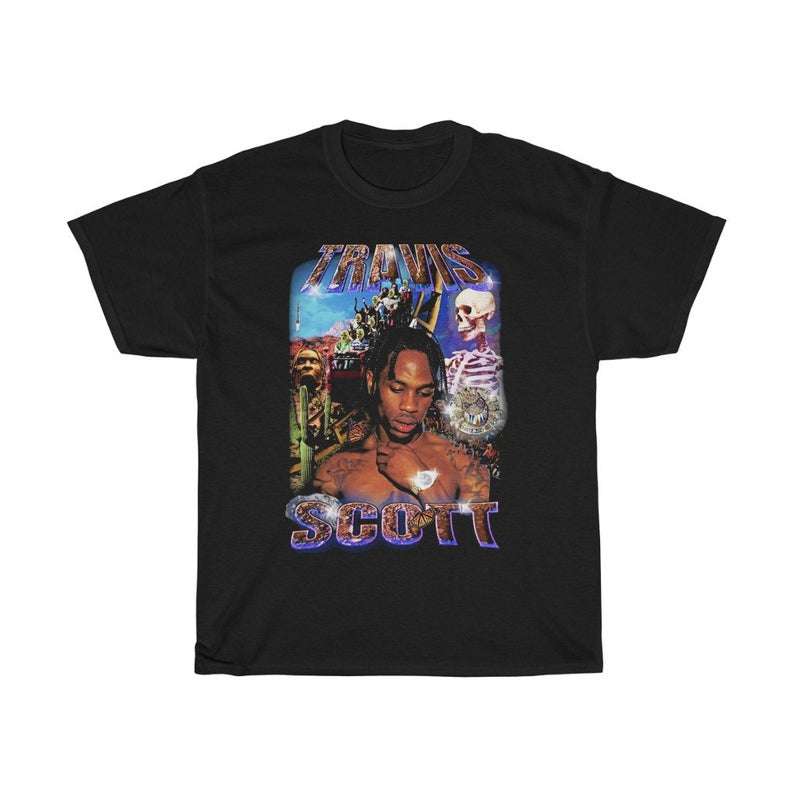 Travis Scott Retro Vintage 90s Style T Shirt Size Up To 5xl