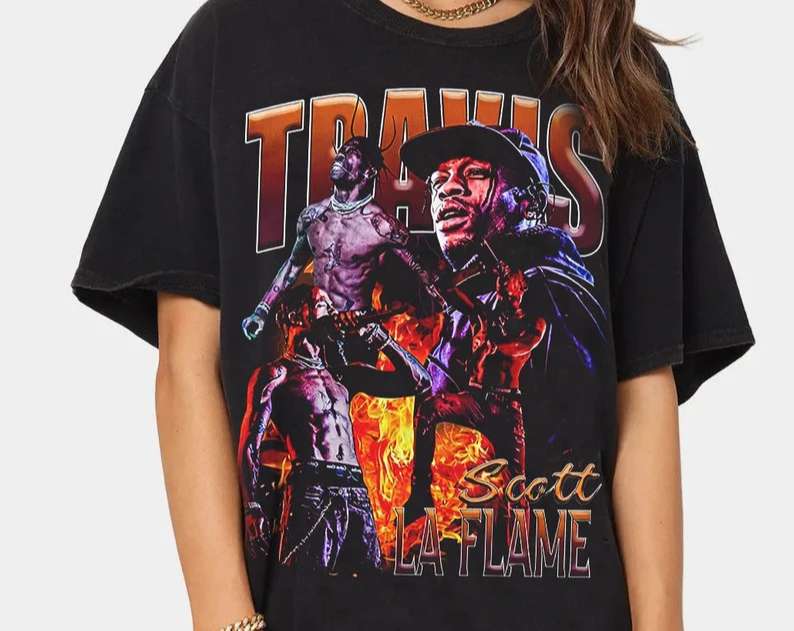 Travis Scott T Shirt Music Rap Size Up To 5xl