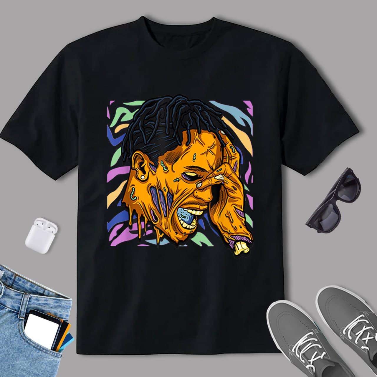 Travis Scott Zombie T Shirt Size Up To 5xl