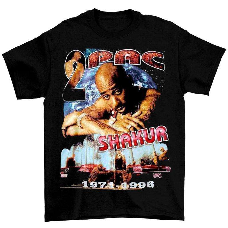 Tupac Shakur 1871-1996 Retro Vintage Bootleg T Shirt Size Up To 5xl