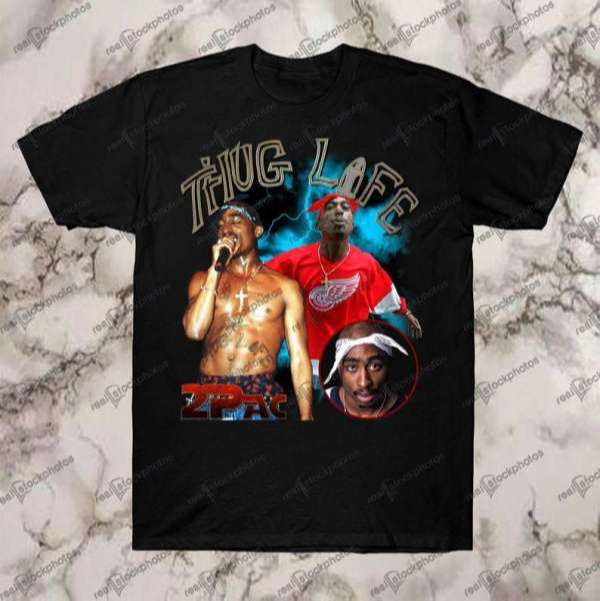 Tupac Shakur 2pac T Shirt Merch Rap Size Up To 5xl