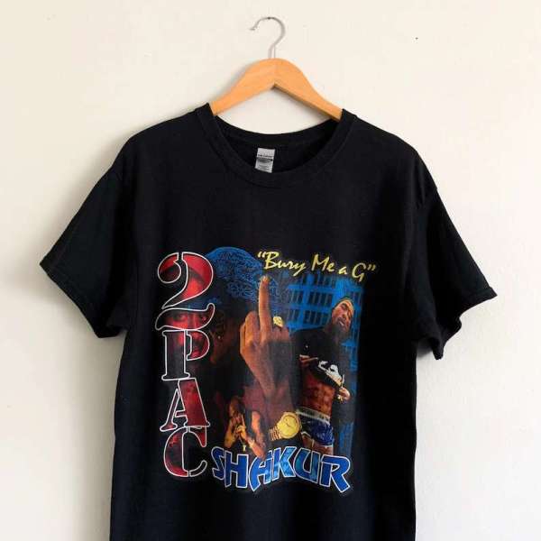 Tupac Shakur Bury Me A G Rap T Shirt Merch Size Up To 5xl