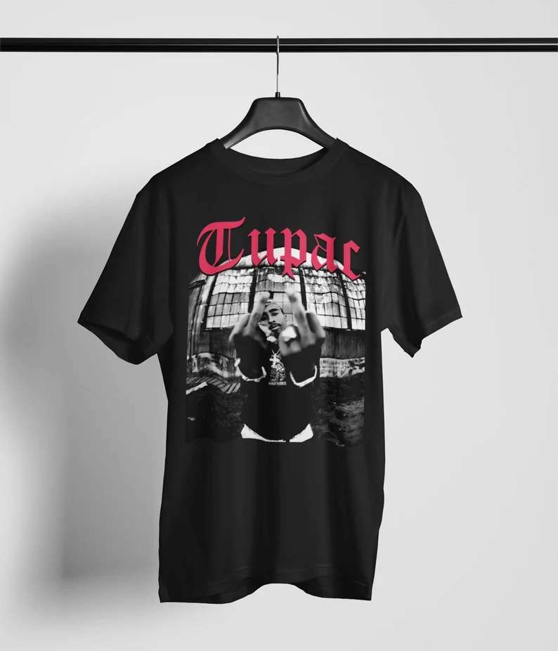 Tupac Shakur Rapper Music Retro T-shirt Size Up To 5xl