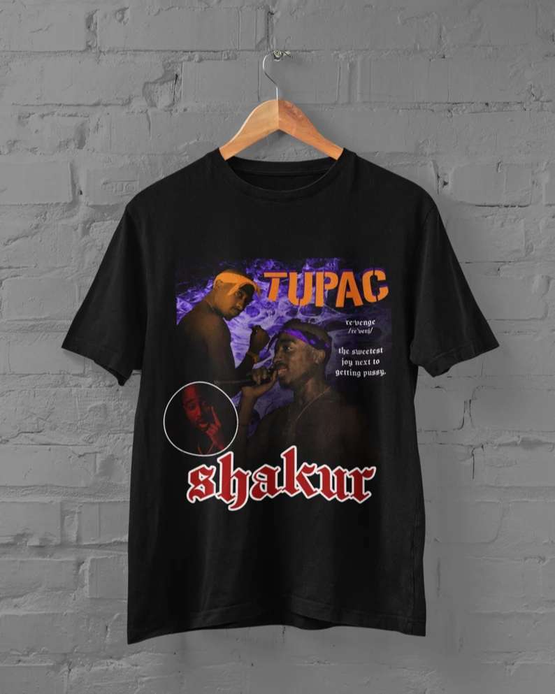 Tupac Shakur T Shirt Music Rap Size Up To 5xl