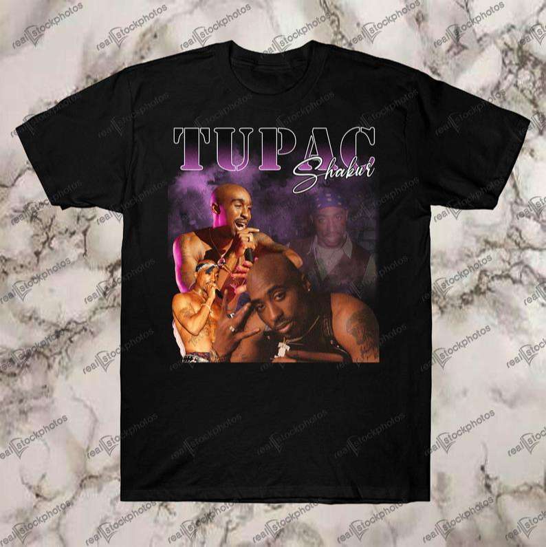 Tupac Shakur Vintage Retro Style Rap 90s T Shirt Size Up To 5xl