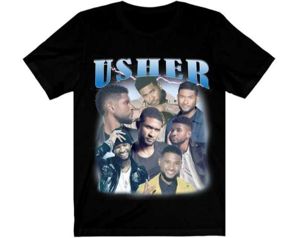 Usher Vintage Graphic T Shirt Size Up To 5xl