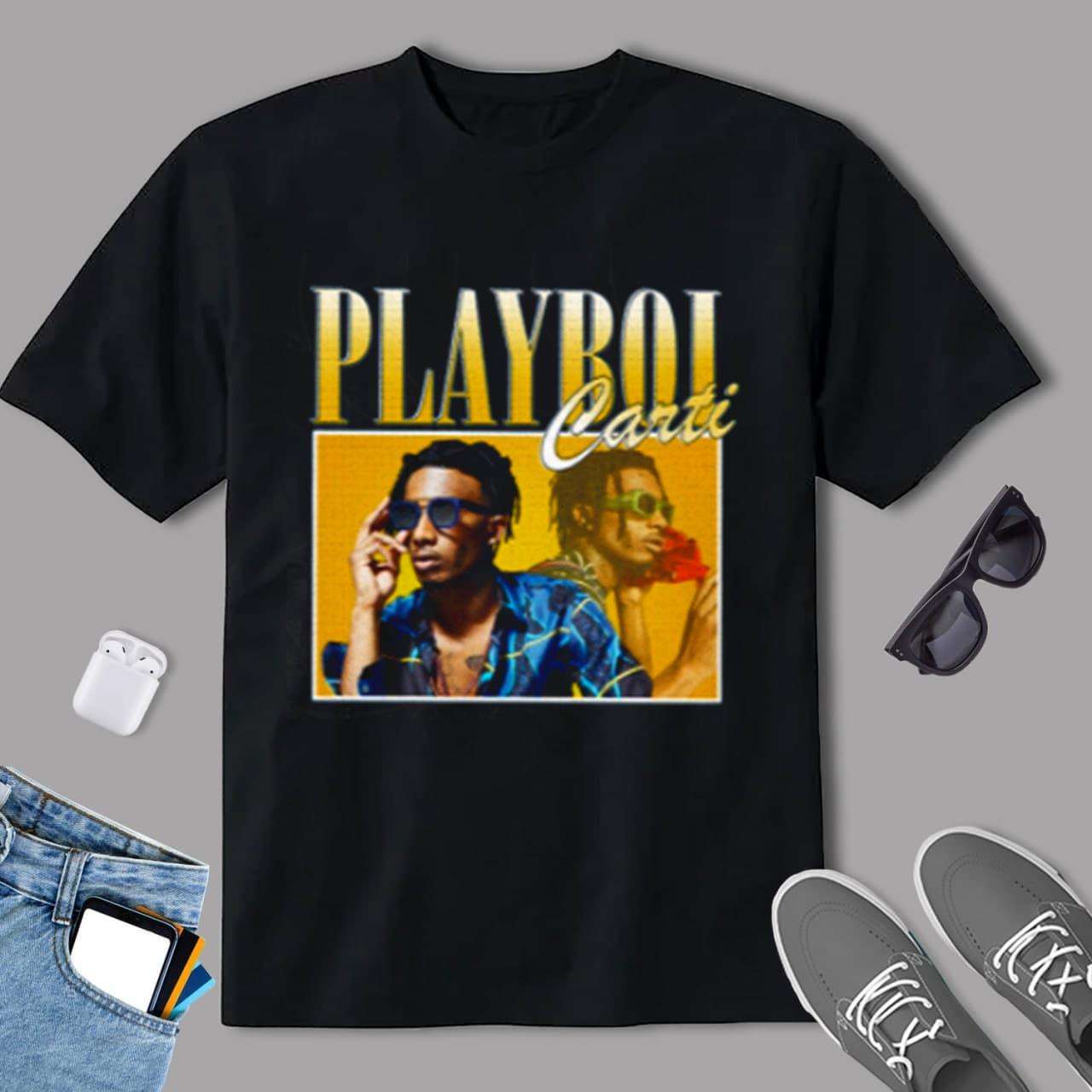 Vintage Playboi Carti T Shirt Rapper Hip Hop Size Up To 5xl