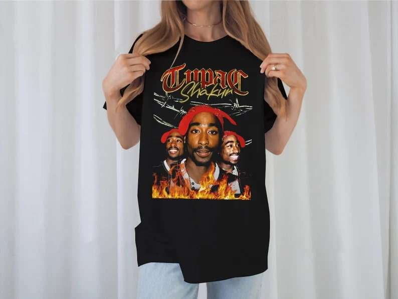 Vintage Tupac T-shirt Size Up To 5xl