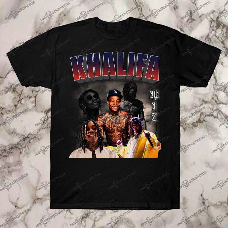 Wiz Khalifa Vintage Retro Style Rap 90s T Shirt Size Up To 5xl