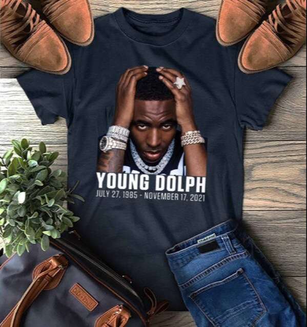 Young Dolph 1985-2021 Rapper Graphic T Shirt Size Up To 5xl