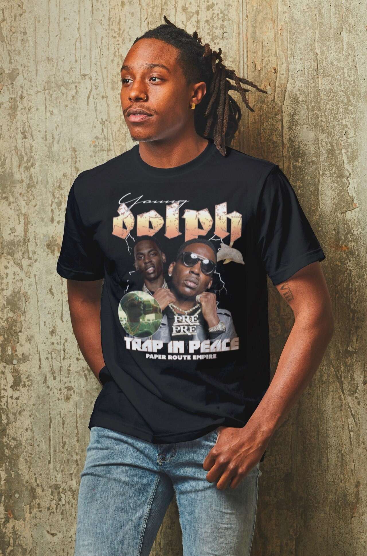 Young Dolph Rapper Black T Shirt Size Up To 5xl