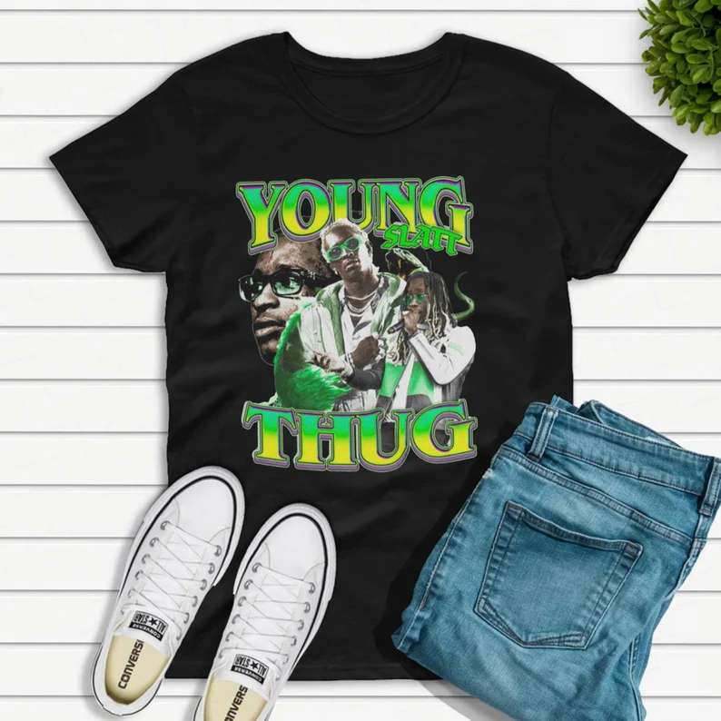 Young Thug Bootleg Rapper T Shirt Size Up To 5xl