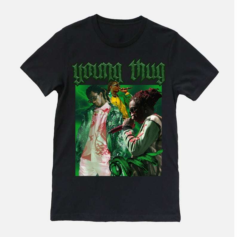 Young Thug Vintage Retro Style Rap Music Hip Hop T Shirt Size Up To 5xl