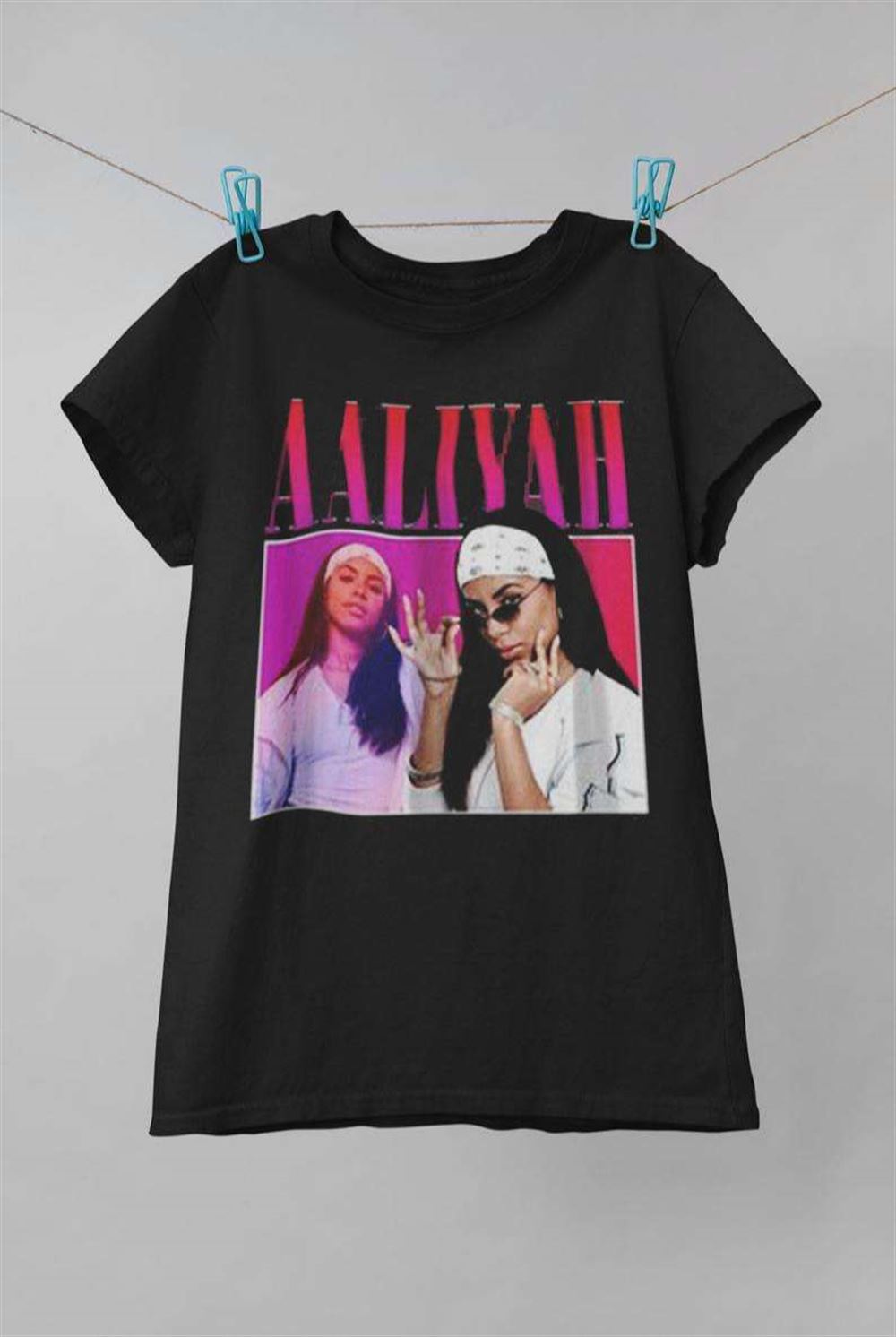 Aaliyah Pop Singer Vintage Retro Style Rap Music Hip Hop T Shirt Size Up To 5xl