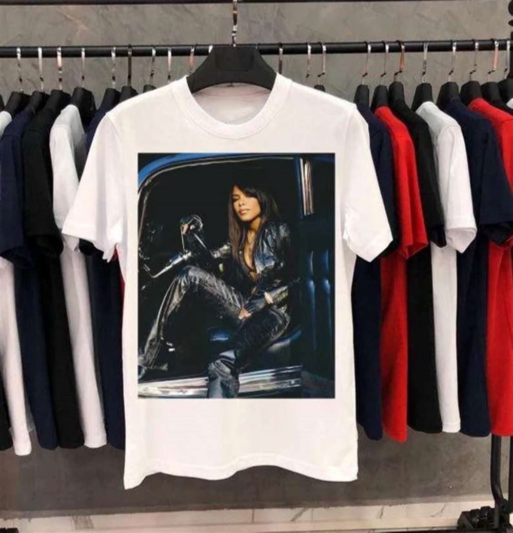 Aaliyah Singer Black Leather Classic Unisex T-shirt Size Up To 5xl