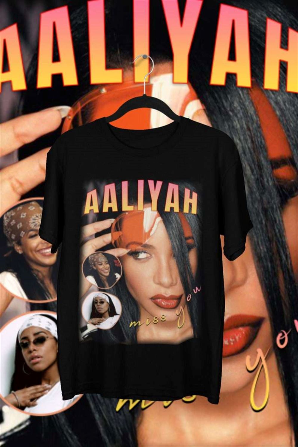 Aaliyah Singer T Shirt Vintage Style Size Up To 5xl