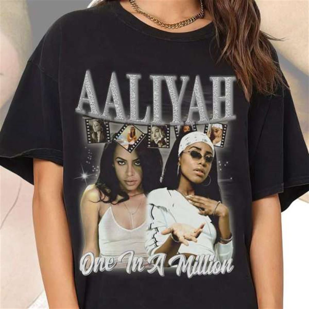 Aaliyah Vintage Singer Shirt Size Up To 5xl