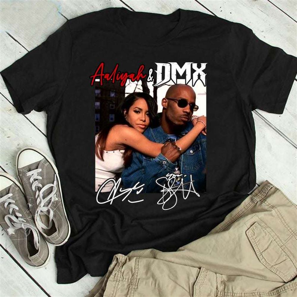 Aaliyah With Dmx T Shirt Size Up To 5xl