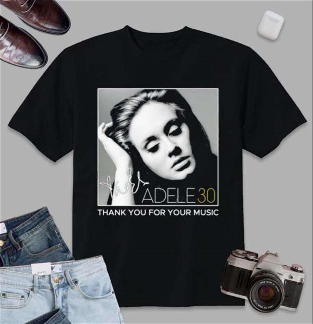 Adele 30 Thank You Graphic T-shirt Size Up To 5xl