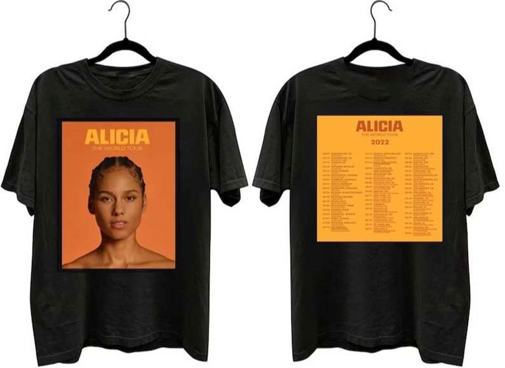 Alicia Keys Alicia The World Tour 2022 T-shirt Size Up To 5xl