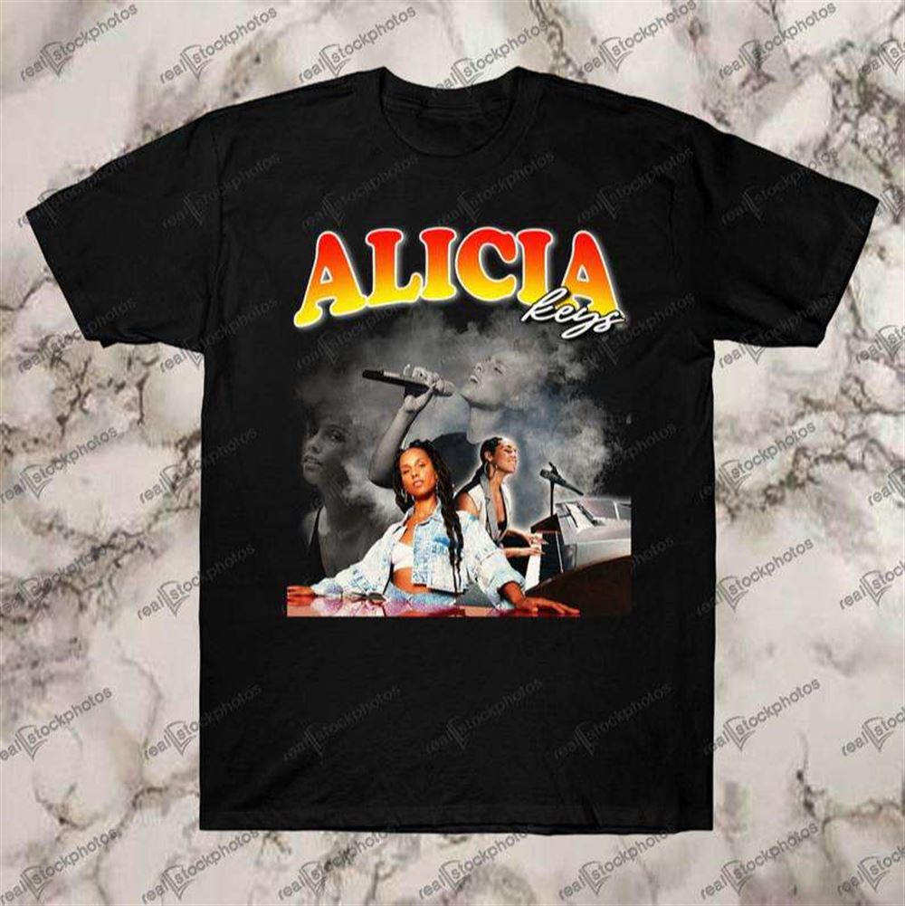 Alicia Keys Vintage Retro Style Rap 90s T Shirt Size Up To 5xl